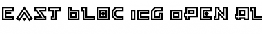 Download East Bloc ICG Open Alt Regular Font