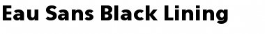 Download Eau Sans Black Lining Font