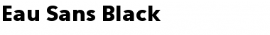 Download Eau Sans Black Font