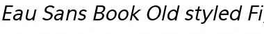 Download Eau Sans Book Old-styled Figures Oblique Font