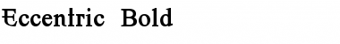 Download Eccentric Bold Font