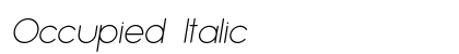 Occupied Italic preview