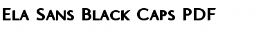 Download Ela Sans Black Caps Font