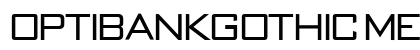OPTIBankGothic Medium preview