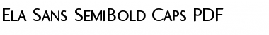 Download Ela Sans SemiBold Caps Font