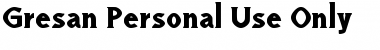Download Gresan - Personal Use Only Font