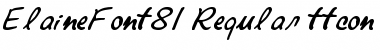 Download ElaineFont81 Font