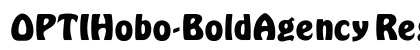 OPTIHobo-BoldAgency Regular preview