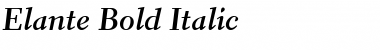 Download Elante Bold Italic Font