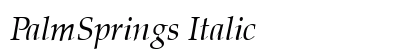 PalmSprings Italic preview