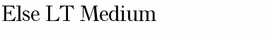 Download Else LT Medium Font