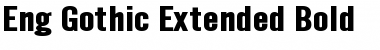 Download Eng Gothic Extended Font