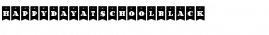 Download Happy Day at School Black Font Download Happy Day at School Black Font
