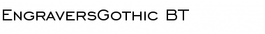 Download EngraversGothic BT Font