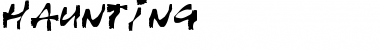 Download Haunting Font Download Haunting Font