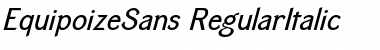 Download EquipoizeSans Font