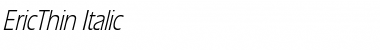 Download EricThin Font