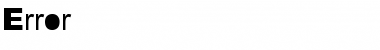 Download Error Font