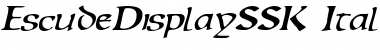 Download EscudeDisplaySSK Font