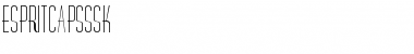 Download EspritCapsSSK Font