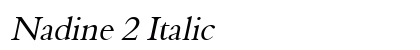 Nadine 2 Italic preview
