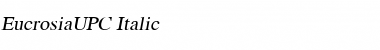 Download EucrosiaUPC Font