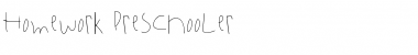 Download homework preschooler Regular Font