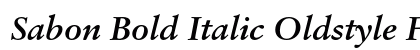Sabon Bold Italic Oldstyle Figures Preview