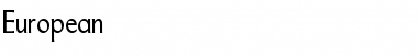 Download European Font