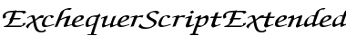 Download ExchequerScriptExtended Font