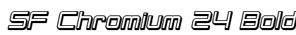 SF Chromium 24 Bold Oblique Preview