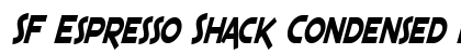 SF Espresso Shack Condensed Italic preview