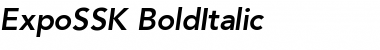 Download ExpoSSK BoldItalic Font