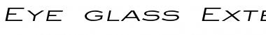 Download Eye glass Extended Font