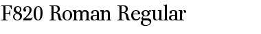 Download F820-Roman Regular Font