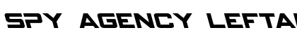 Spy Agency Leftalic Italic preview