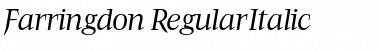 Download Farringdon RegularItalic Font