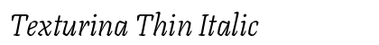 Texturina Thin Italic preview
