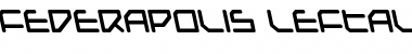 Download Federapolis Bold Leftalic Bold Font