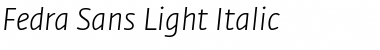 Download Fedra Sans Light Italic Font