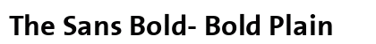 The Sans Bold- Bold Plain