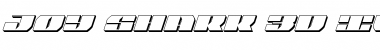 Download Joy Shark 3D Italic Font