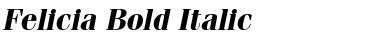 Download Felicia Bold Italic Font