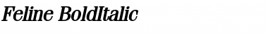 Download Feline BoldItalic Font