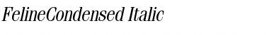 Download FelineCondensed Italic Font