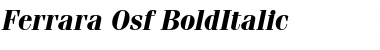 Download Ferrara-Osf BoldItalic Font