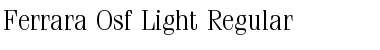 Download Ferrara-Osf-Light Regular Font