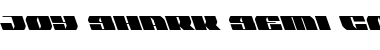 Download Joy Shark Semi-Condensed Leftalic Semi-Condensed Italic Font