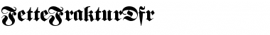 Download FetteFrakturDfr Roman Font
