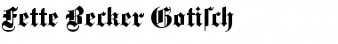 Download Fette Becker Gotisch Regular Font